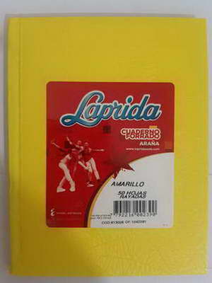 CUADERNO T / DURA ( AMARILLO ) RAYADO LAPRIDA ( BULTO X 60 ) X 50 HOJAS