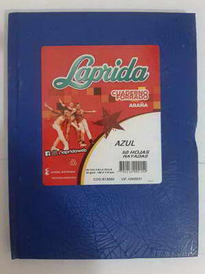 CUADERNO T / DURA ( AZUL ) RAYADO LAPRIDA X 50 HOJAS