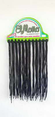 CORDONES  REDONDO NEGRO. X 12 X  80 CM
