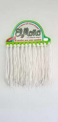 CORDONES  REDONDO BLANCO. X 12 X  80 CM