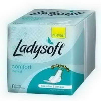 LADYSOFT COMFORT C/ALAS X 8