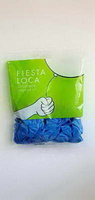 GLOBO F / LOCA. LISO 9  ( CELESTE )  X 50