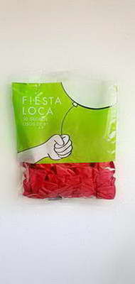 GLOBO F / LOCA. LISO 9  ( ROJO )  X 50