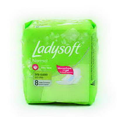 LADYSOFT NORMAL C/ALAS ( VERDE ) ( BULTO X 54 ) X 8