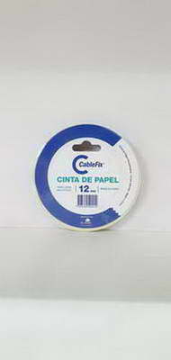 CINTA PAPEL CABLE FIX 12 MM ( BULTO X 144 ) X 40 M