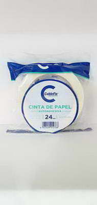 CINTA PAPEL CABLE FIX 24 MM ( BULTO X 72 ) X 40 M