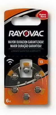 PILA  RAYOVAC L13-6LAZM  AUDIFONOS X 6
