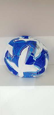 PELOTA FUTBOL NÂª 5   BLANCO Y AZUL  X 1
