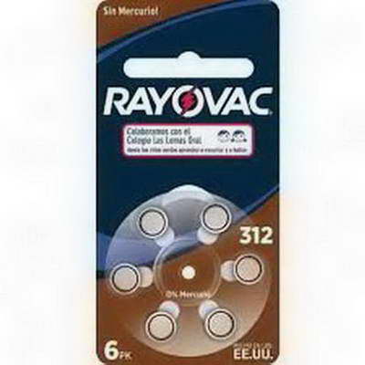 PILA  RAYOVAC L12-6LAZM  AUDIFONOS X 6