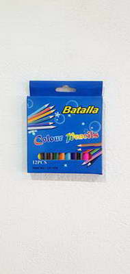 LAPIZ BATALLA COLOR ( CORTO ) X 12
