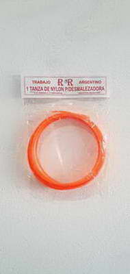 TANZA NARANJA DESMALEZADORA 3,5 MM X 3 MTS X 1
