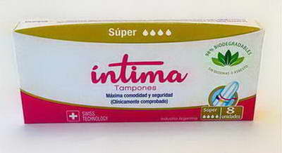 TAMPONES INTIMA SUPER ( BULTO X 24 ) X 8 U