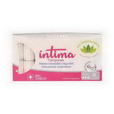 TAMPONES INTIMA MEDIANO ( BULTO X 24 ) X 8 U