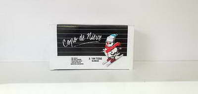 TIZAS BLANCA COPO DE NIEVE ( BULTO X 18 ) X 144