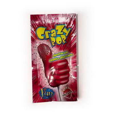 FUN CRAZY CHUPETIN- FRUT  ( DEDO OK ) X 10