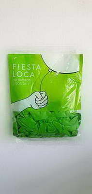GLOBO F / LOCA. LISO 9  ( VERDE CLARO ) X 50
