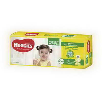 PAÃAL HUGGIES.8 U  XXG  ( BULTO X 12 ) X 1