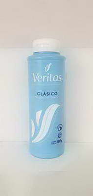 TALCO VERITAS.ORIGINAL.( CELESTE ) ( BULTO X 24 ) X 180 G