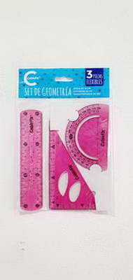 REGLA - ESCUADRA - TRANSP  X 1