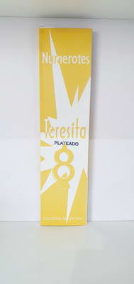 VELAS-TERESITA  NUMEROTES.N  8   PLATEADO X 10