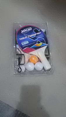 J.( MACA ) JUEGO SET PING PONG ( PALETA+RED+PELOTA )  X 1