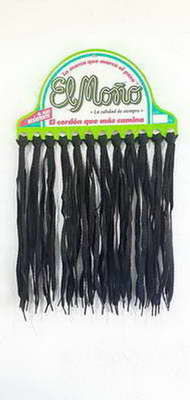 CORDONES  NEGROS.X 12 ( BULTO X 24 ) X 110 CM