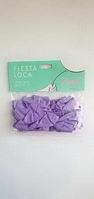 GLOBO F / LOCA PASTEL 10   ( VIOLETA ) X 25