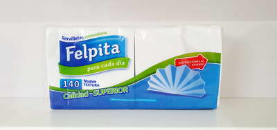 SERVILLETA FELPITA X 140 U ( BULTO X 12 ) X 1
