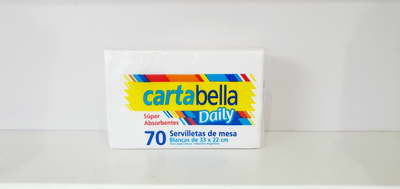 SERVILLETA CARTABELLA  X 70 U X 1
