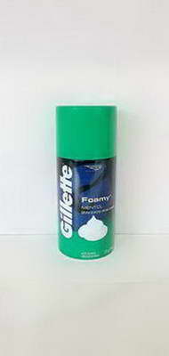GILLETTE  FOAMY MENTOL (VERDE ) ( BULTO X 12 ) X 175 G