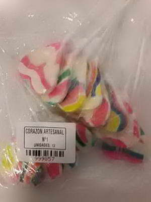 P CHUPETIN CORAZON ARTESANAL N 1 X 12 UNI