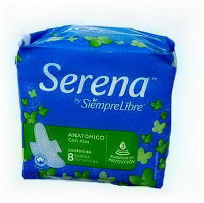SIEMPRE  LIBRE SERENA C / A ( AZUL )  X 8