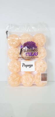 VELA  DE PARAFINA NOCHE    JACARANDA   LIFE X 12