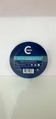 CINTA PAPEL DOBLE FAZ CABLE FIX 18 MM ( BULTO X 96 ) X 25 M