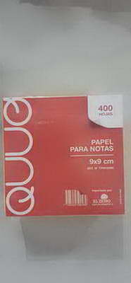 BLOK.DE NOTAS ADHESIVAS  7,5  X  7,5   ( BULTO X 144 ) X 400 U