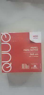 BLOK.DE NOTAS   9  X  9    X 400 U