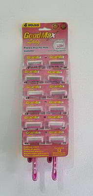 GOOLMAX  PRESTO  X 4 FILOS MUJER LADY ( BULTO X 576 ) X 12